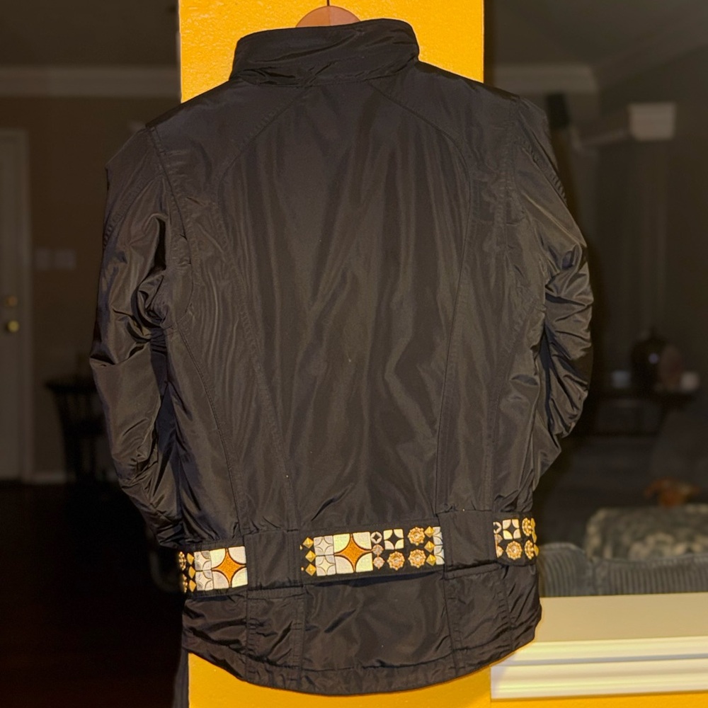 Obermeyer Black Jacket with Gold Accents